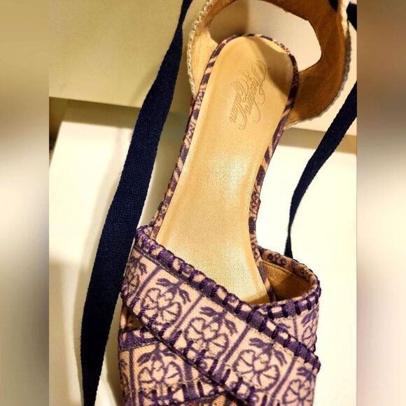 Stuart Weitzman "Theodora & Callum" Platform Wedge Espadrilles Sz.8/38 Ret $360 - Picture 7 of 14